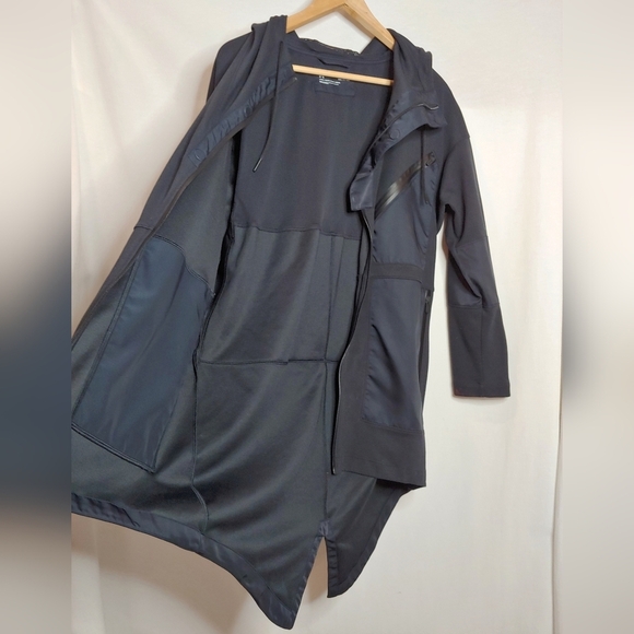 Under Armour UA Generation Parka Black‎ Longline Hooded Jacket 1322076-001 S - Picture 5 of 15